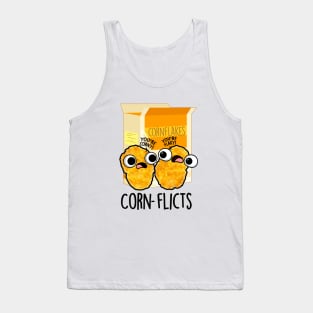 Corn-flicts Cute Corn Flakes Pun Tank Top